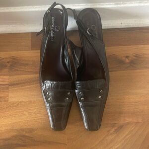 Vintage black kitten heels